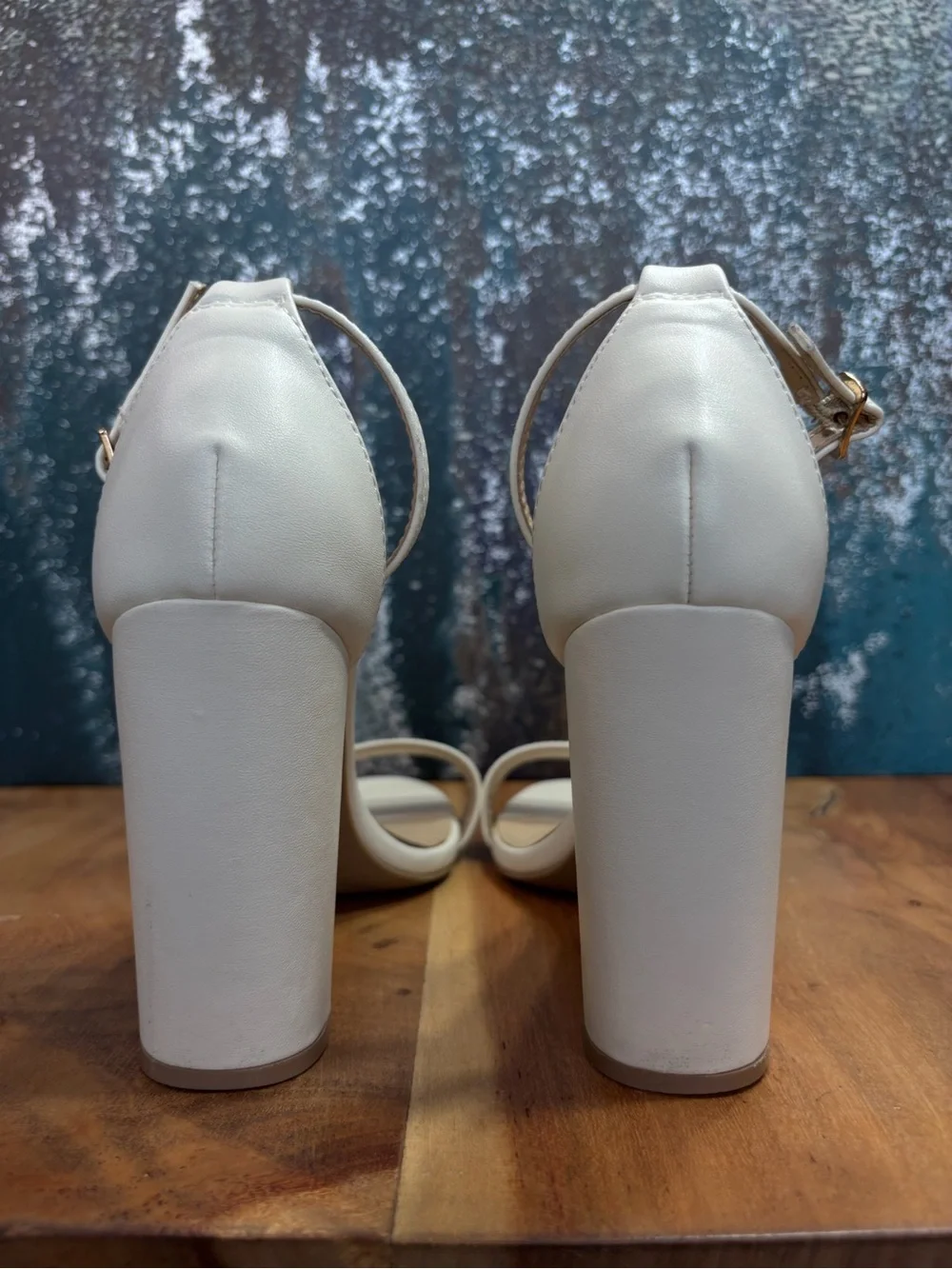 Lulus Taylor‎ Minimalist Ankle Strap Block Heels Size 8